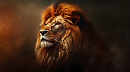 Fototapeta premium close up portrait of a lion