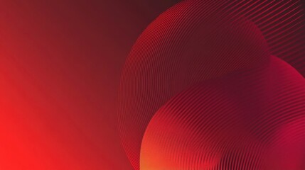 Abstract Red Gradient with Circular Shapes
