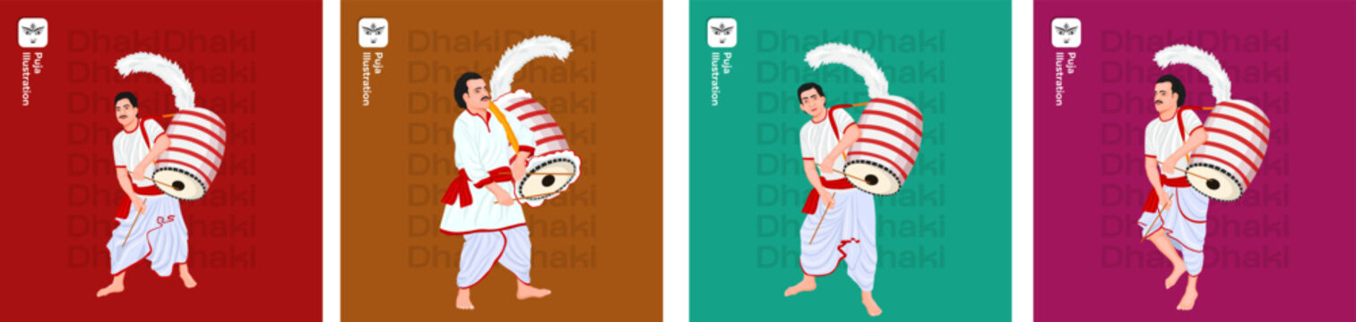 Durga Puja Dhaki, Durga Puja Dhak, Durga Puja offer, Discount, Sales Tags, Print, Banner, Web Banner , Festival offer , Social Media Post