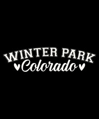 Winter Park Colorado T-Shirt Design, Winter T-Shirt, Winter Mug Design