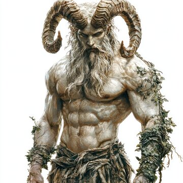 satyr clip art isolated on white background