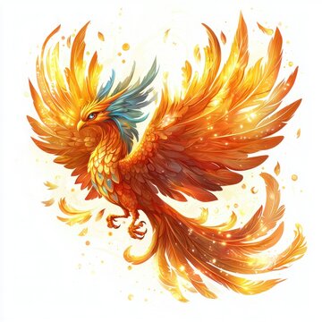 recommend clip art: phoenix clip art isolated on white background