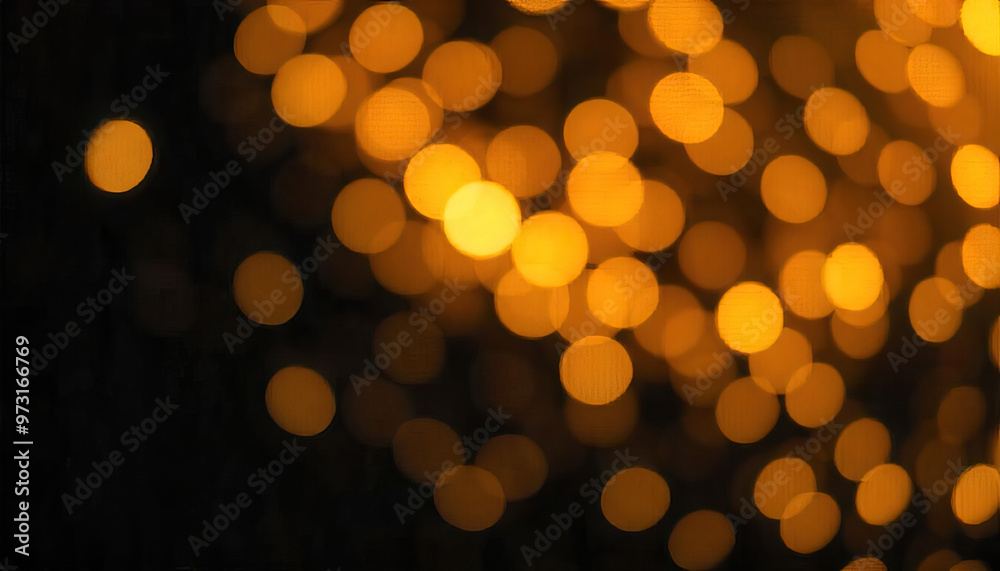 Poster festive bokeh lights in soft focus for background texture effect