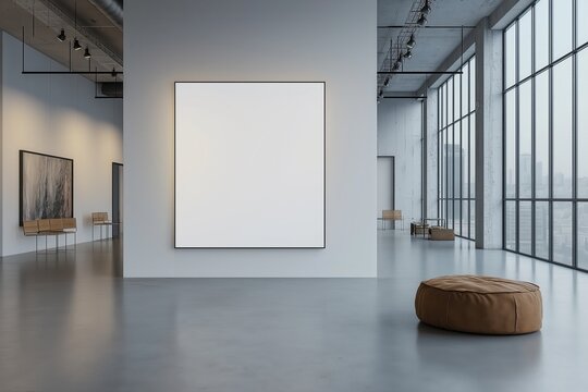 Modern interior with frame