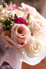 wedding bouquet of roses