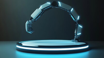 robotic podium for product.