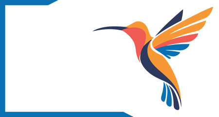 a colorful bird flying in the air on white background