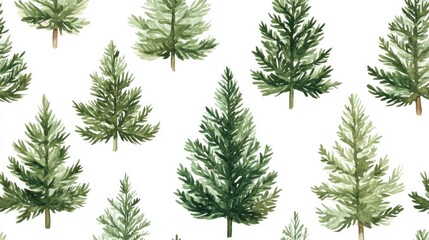 Christmas tree pattern with evergreen forest design for holiday projects.