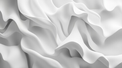 Obraz premium Monochromatic white abstract background with various textures, creating a visually engaging and dynamic composition. Simplicity and minimalism through tonal variation and texture.