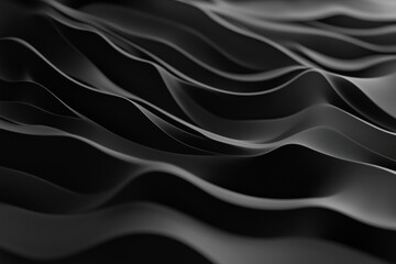 Obraz premium Monochromatic black abstract background with various textures, creating a visually engaging and dynamic composition. Simplicity and minimalism through tonal variation and texture.