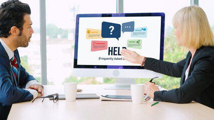 Help screen on the website provide answer to FAQ frequently asked question snugly with knowledge...