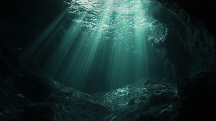 Diving into the Ocean's Depths, Underwater Cinematic Scene