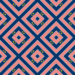 malaysian flag pattern design. moon and star background. vector illustration
