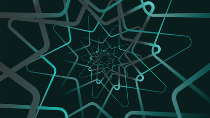 Abstract spiral round mandala style vortex spinning background.