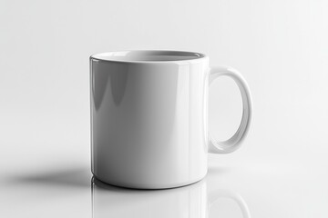 Fototapeta premium Coffee Mug Mockup on Isolated Background created with Generative AI
