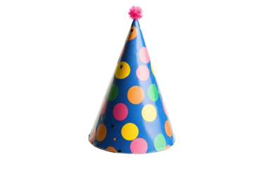 Birthday Hat isolated on white or transparent background