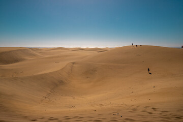 Maspalomas dunes on Gran Canaria, Canary Islands, Spain