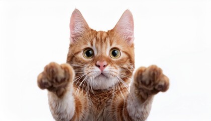 Obraz premium cat on white