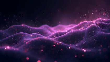 Fototapeta premium Shimmering cosmic light with vibrant ripples