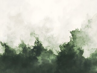 Abstract Green Watercolor Background