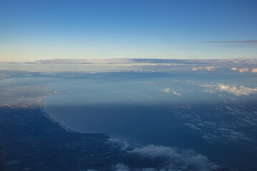 Frankfurt, Germany - Aerial photography of clouds in the sky