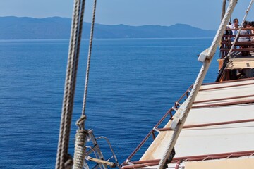 boat on the sea - Chalkidiki - Greece