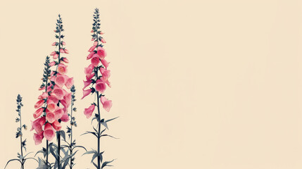 Beautiful pink flowers against a soft pastel background, perfect for nature lovers and floral enthusiasts.