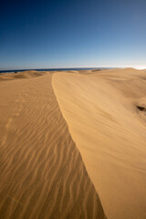 Maspalomas dunes on Gran Canaria, Canary Islands, Spain