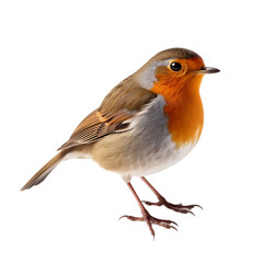 Fototapeta premium robin isolated on white background