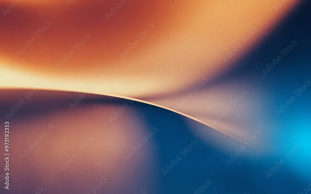 Wall mural abstract curve colors. abstract background with a flowing curve, featuring warm and cool colors.
