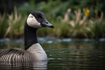 Fototapeta premium a beautiful canada goose