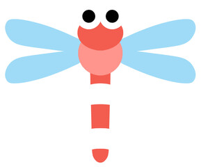 가을 곤충 잠자리 일러스트 © nusoi