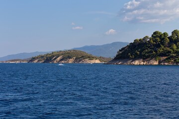Naklejka premium islands in the sea On the Sithonia peninsula - Greece
