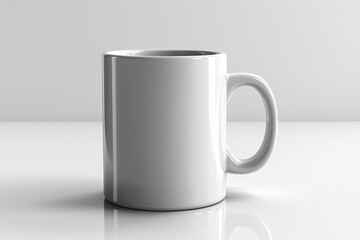 Fototapeta premium Coffee Mug Mockup on Isolated Background created with Generative AI
