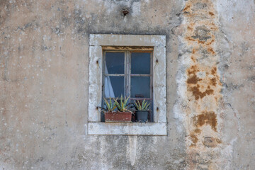 Historic city center of a Mediterranean town. Houses, ruins and churches bear witness to a long history. Morning mood in Nin, Zadar, Dalmatia, Croatia, Adriatic