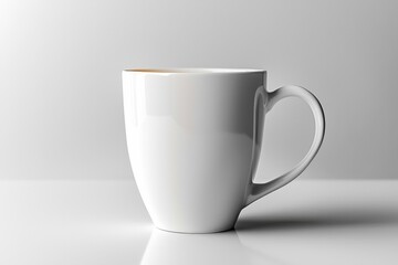 Fototapeta premium Coffee Mug Mockup on Isolated Background created with Generative AI