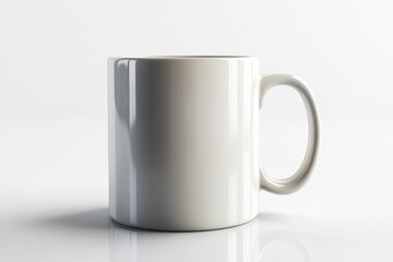 Fototapeta premium Coffee Mug Mockup on Isolated Background created with Generative AI