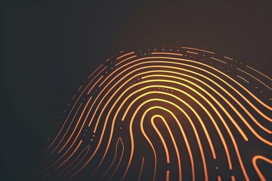 Multi-colored fingerprints on a white background. Beautiful simple AI generated image