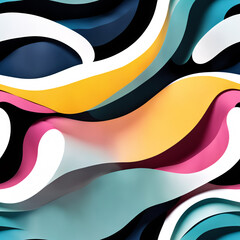 abstract background with waves