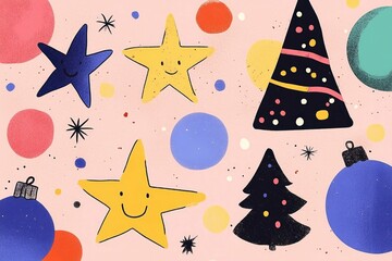 night sky in paper cut style- cut out 3d background. seamless looping overlay 4k virtual video animation background. Beautiful simple AI generated image