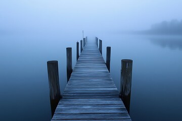 pier in the morning