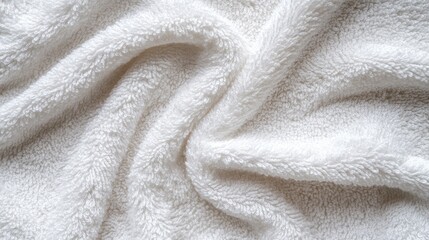 White Towel Texture for Backgrounds. AI generated illustration