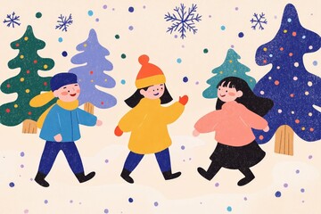 Festival time - sky lanterns flying away. Beautiful simple AI generated image