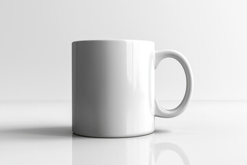 Fototapeta premium Coffee Mug Mockup on Isolated Background created with Generative AI