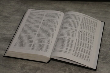 Obraz premium The Holy Bible for Christians and the Church