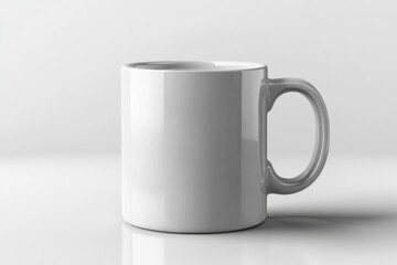 Fototapeta premium Coffee Mug Mockup on Isolated Background created with Generative AI