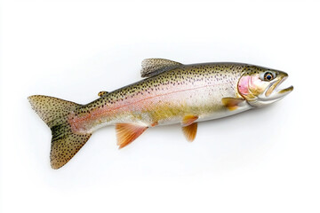 Fototapeta premium Salmon on a white background
