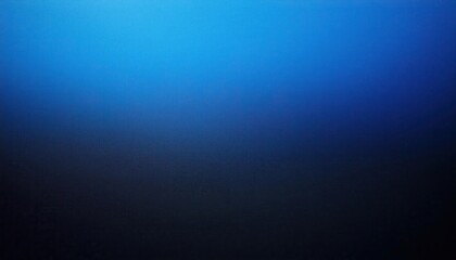 Fototapeta premium Abstract Gradient Texture of Deep Blue to Black Transition with Fine Grainy Surface, Representing a Calm and Mysterious Atmosphere in a Minimalist Background. Banner Poster Concept Wallpaper