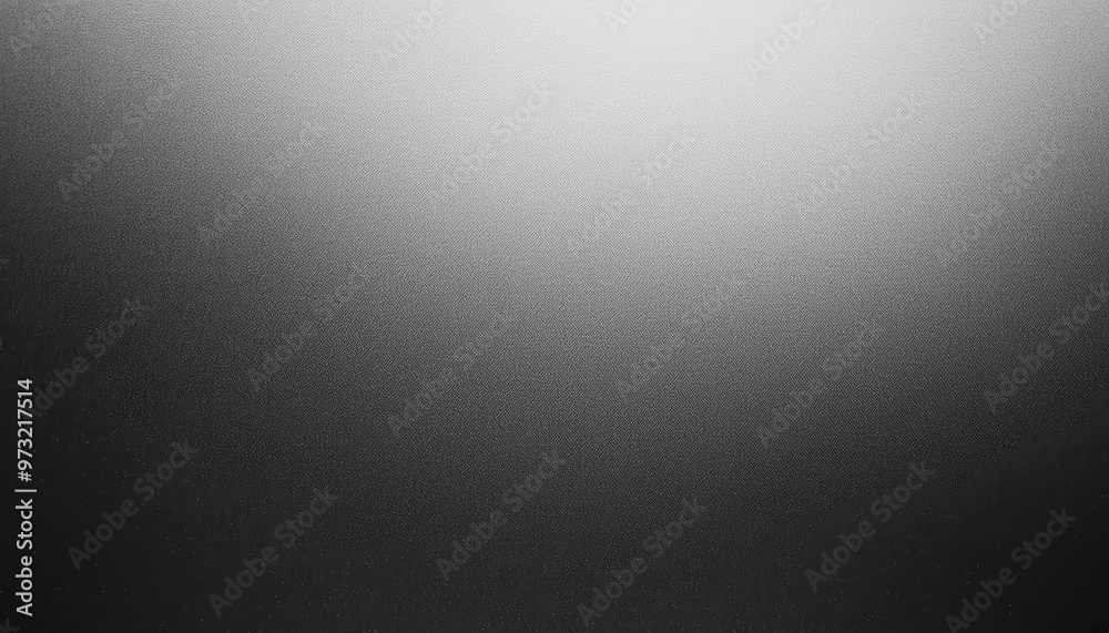Aufkleber Monochromatic Gradient Texture. Smooth Transition from Light Silver to Dark Gray with Subtle Grain Detail for Modern Design and Industrial Background Applications. Product Presentation Banner Poster