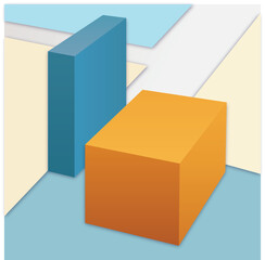 Fototapeta premium blue podium background for product presentation vector illustration